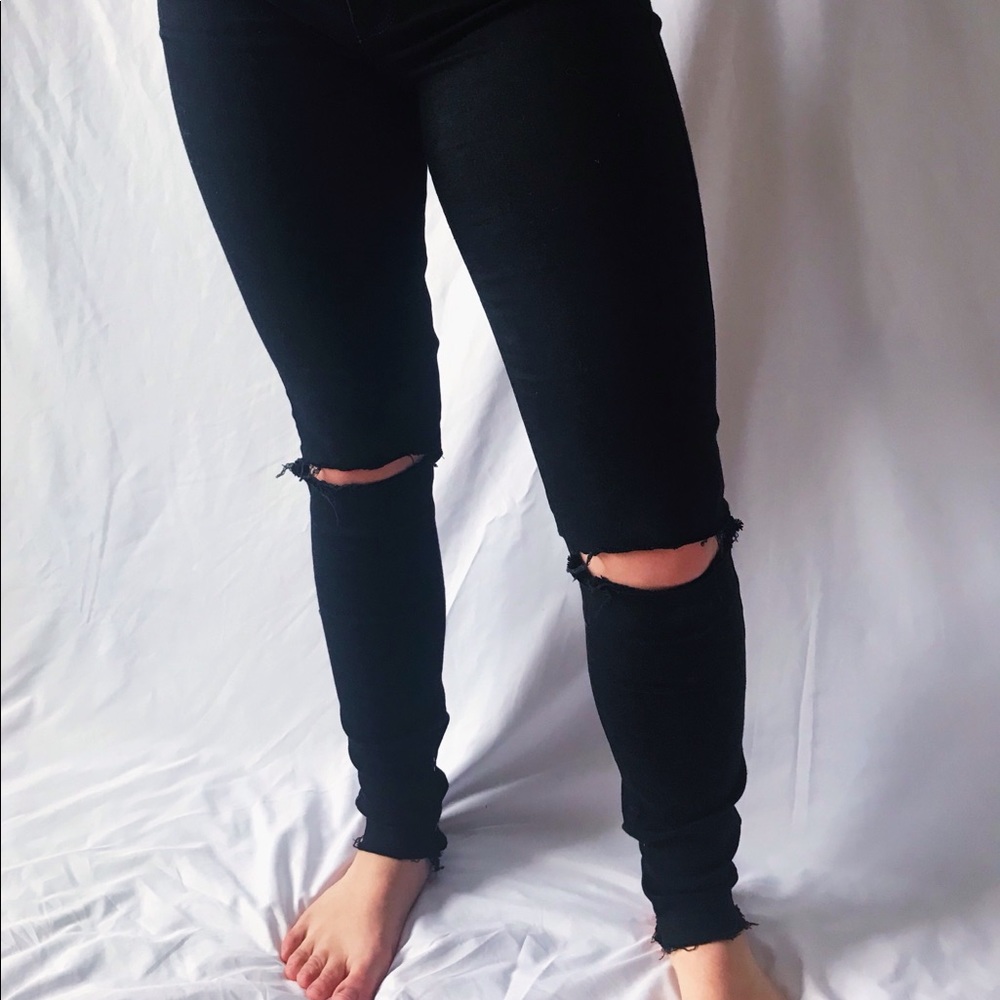 HOLLISTER SUPER SKINNY Black Jeans